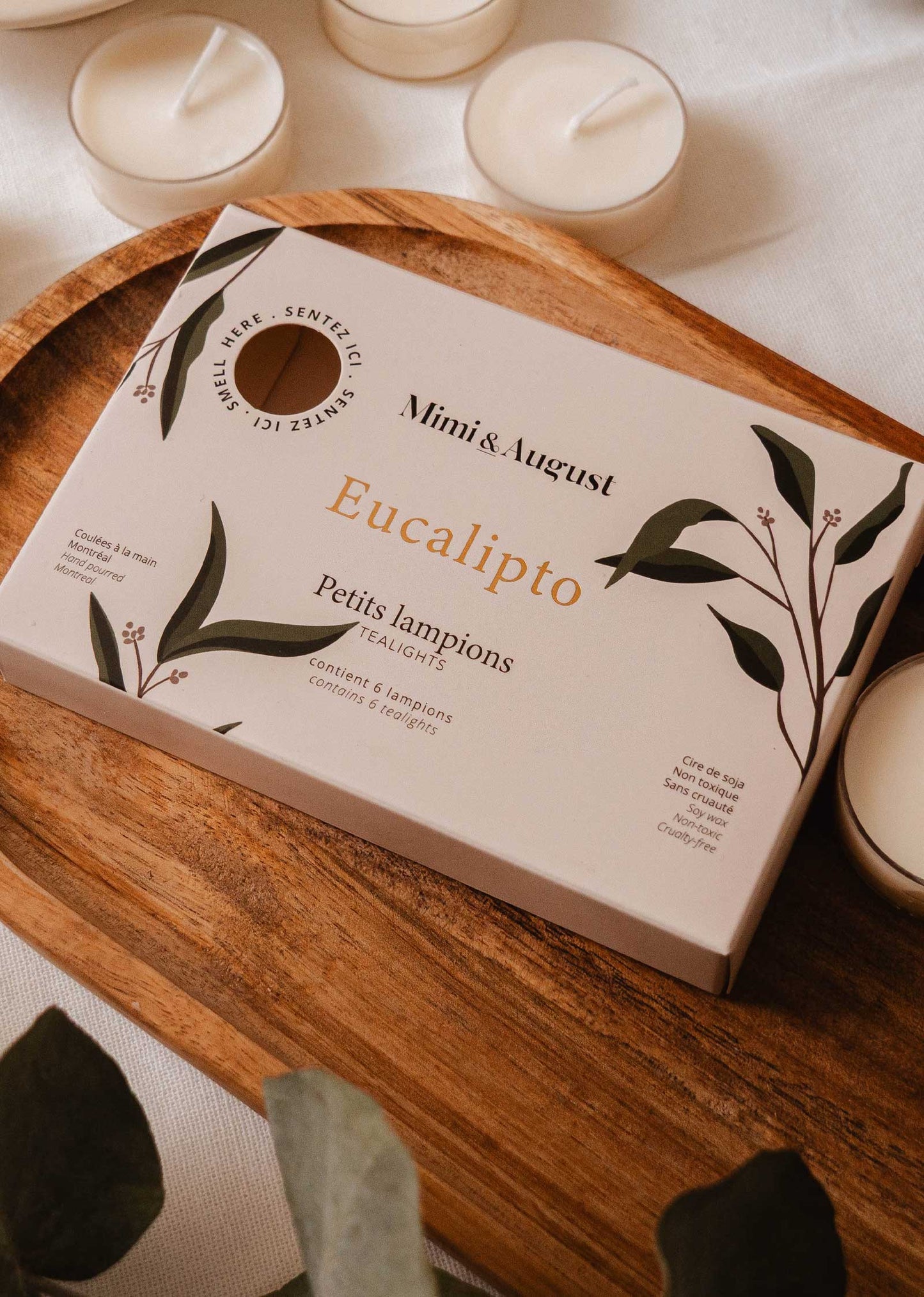 Eucalipto Tealight Candle Set