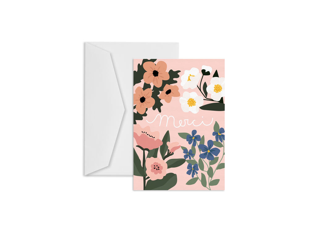 Merci Greeting Card