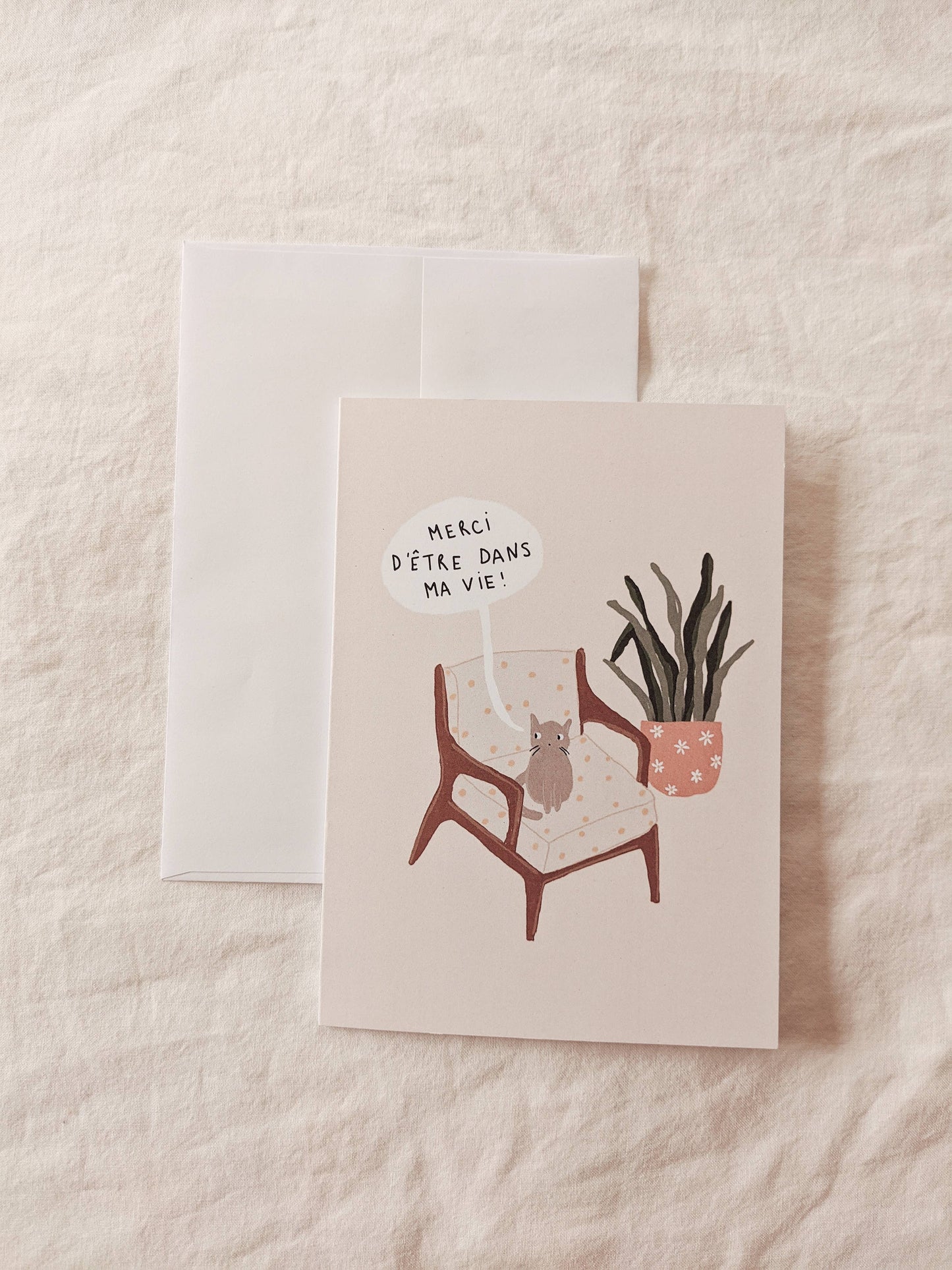 
                  
                    Thank you for being in my life Greeting Card (french)
                  
                
