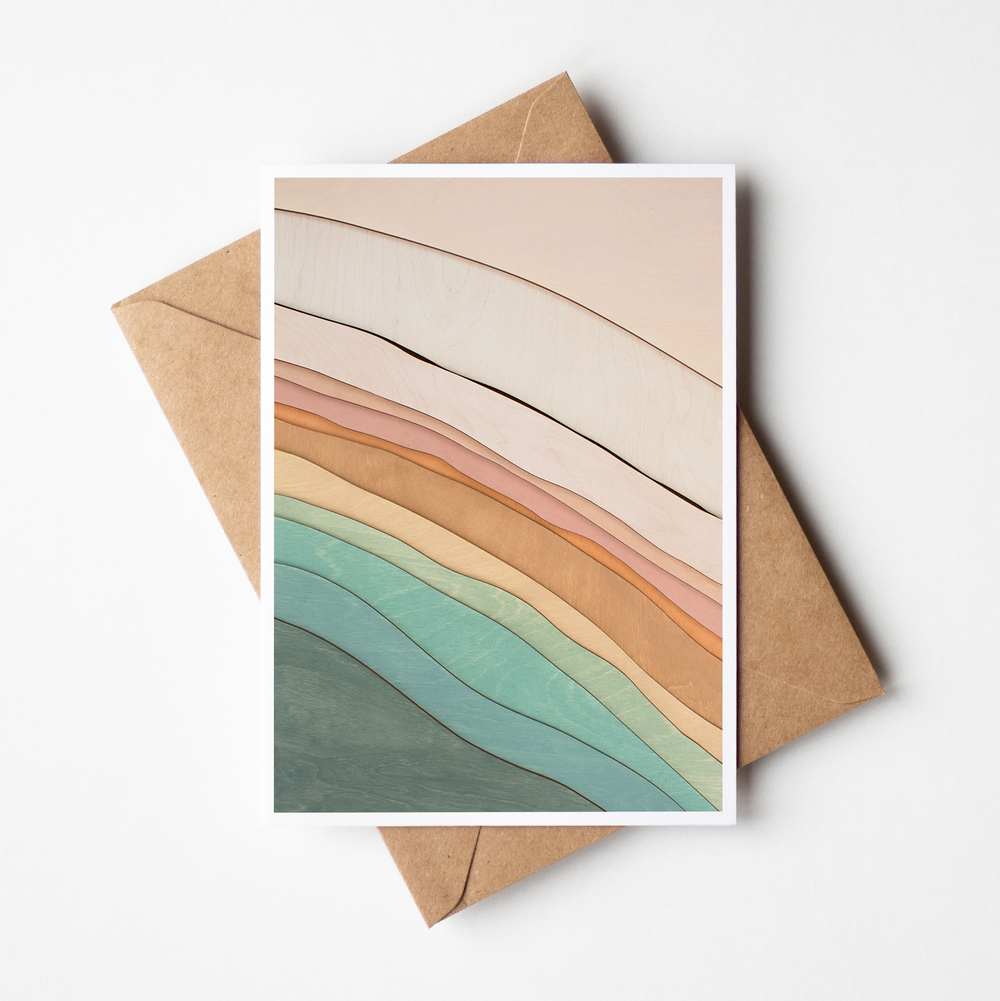 Salmon Beach Blank Card
