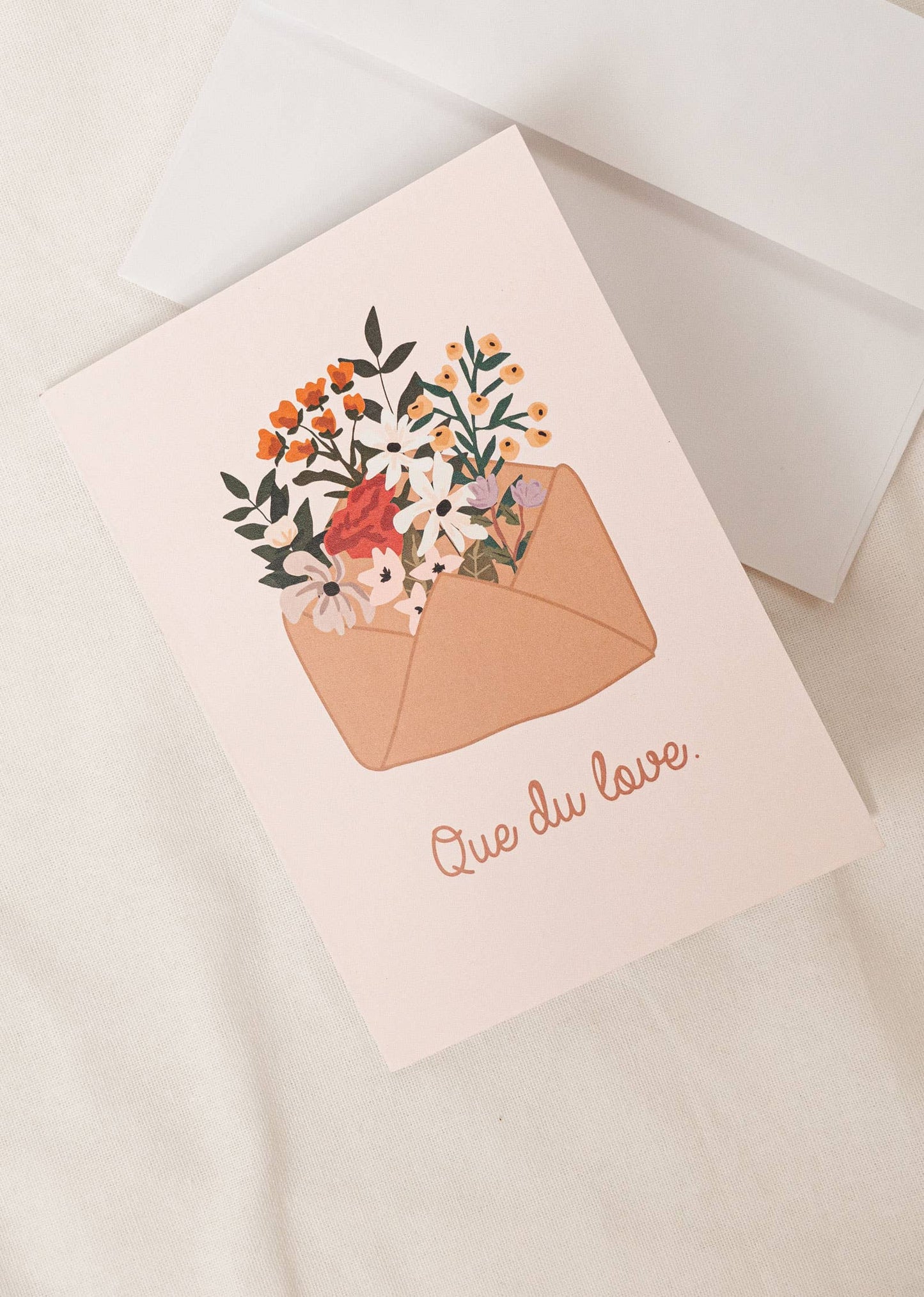 
                  
                    Que du love Greeting Card
                  
                