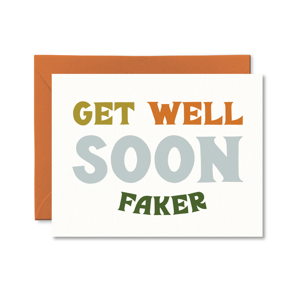 Get Well Soon Faker Card