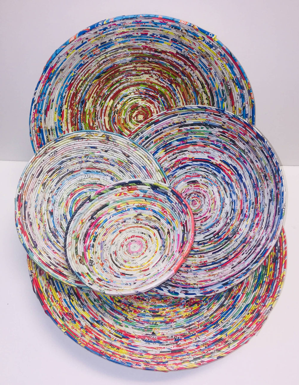 Paper Bowl - Set of 5 - Recycled Paper