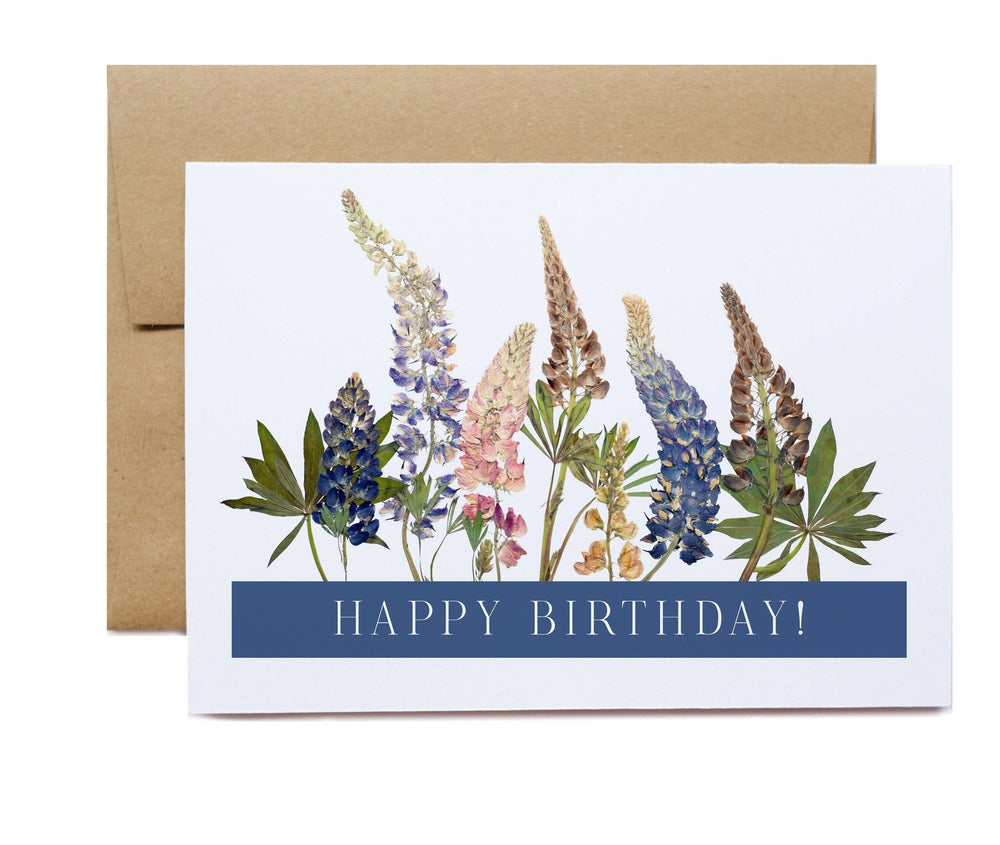 
                  
                    Wild Lupins Birthday Greeting Card
                  
                