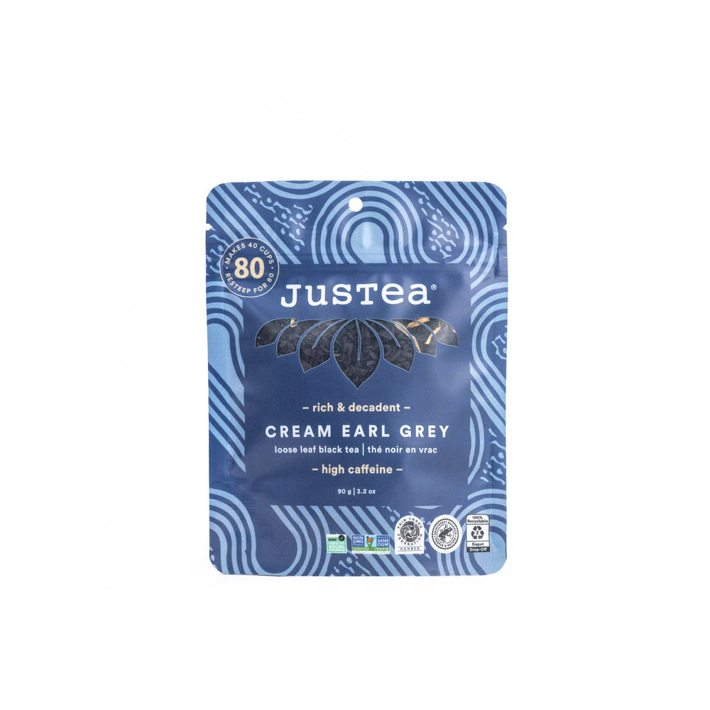 Cream Earl Grey Stand-up Pouch - Fair-Trade, Black Tea