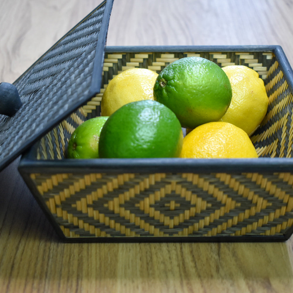 
                  
                    Bamboo Fruit Basket With Lid
                  
                