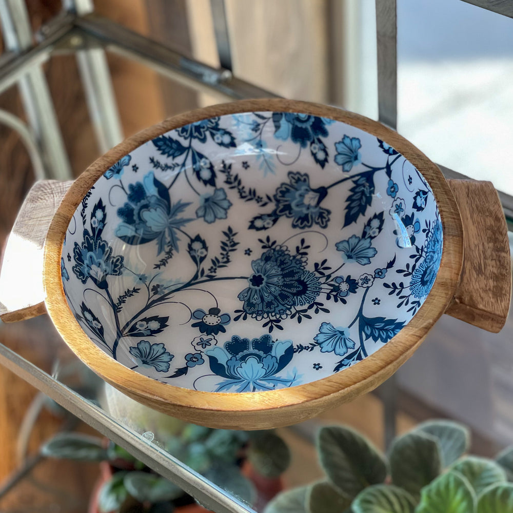 
                  
                    Turned Wooden Blue Bowl
                  
                